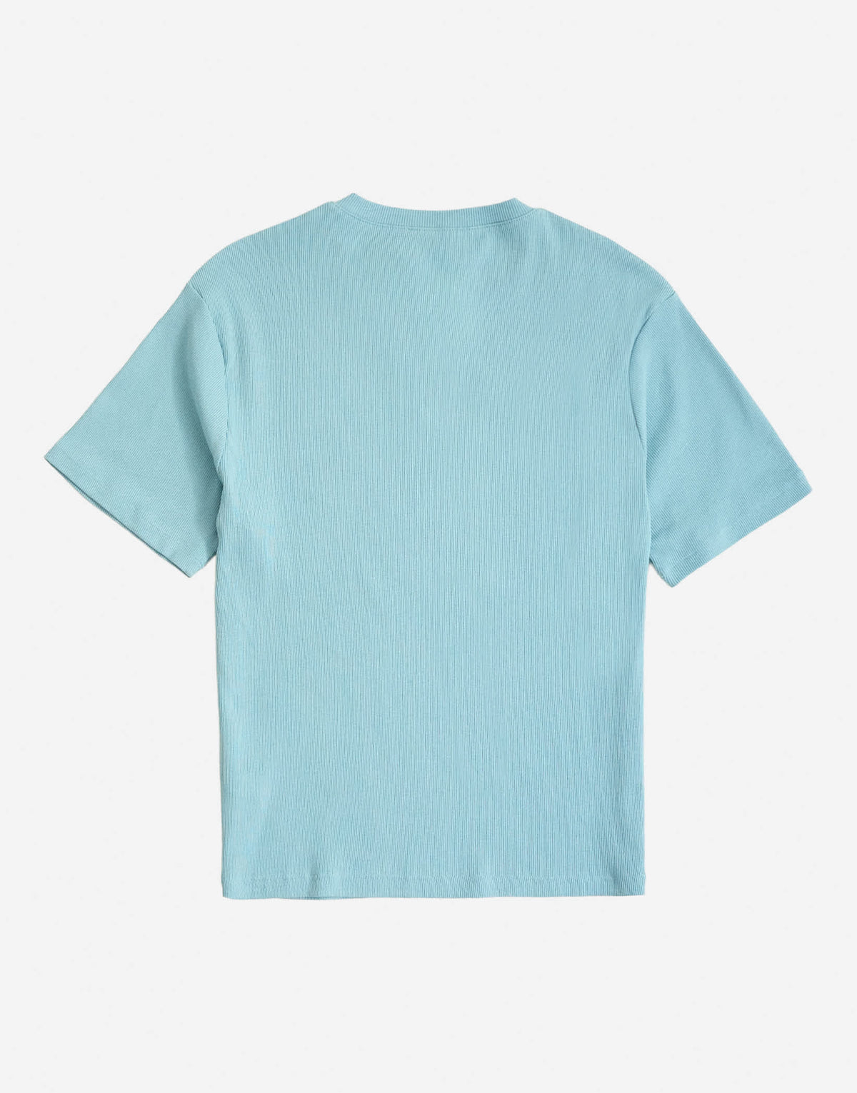 Topman slim fit rib henley t-shirt in light blue