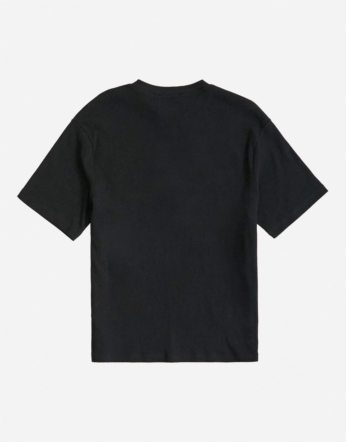 Topman slim fit rib henley t-shirt in black