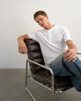 Topman slim fit rib henley t-shirt in white