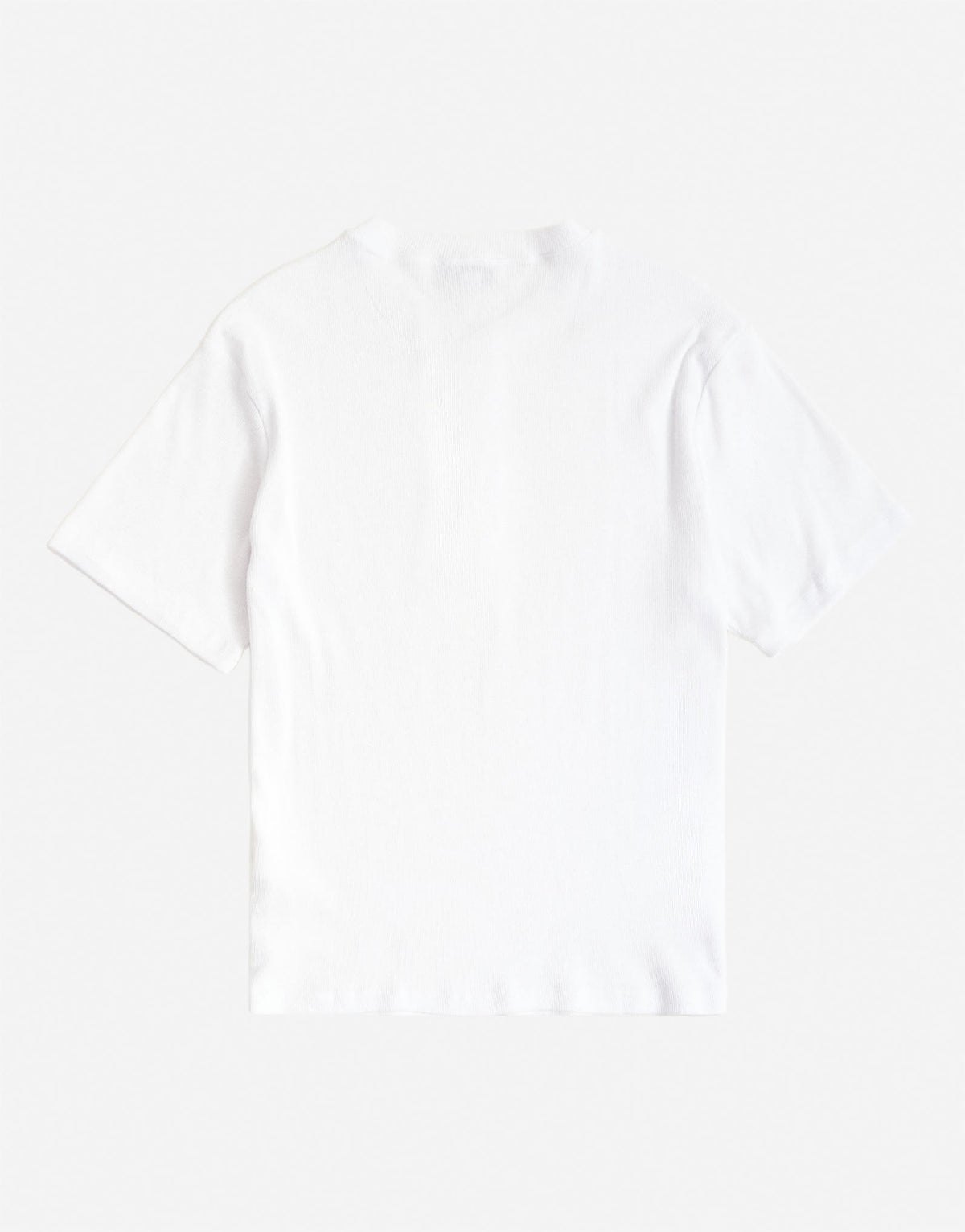 Topman slim fit rib henley t-shirt in white