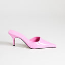 Topshop Alfie pointed heeled court in patent pink