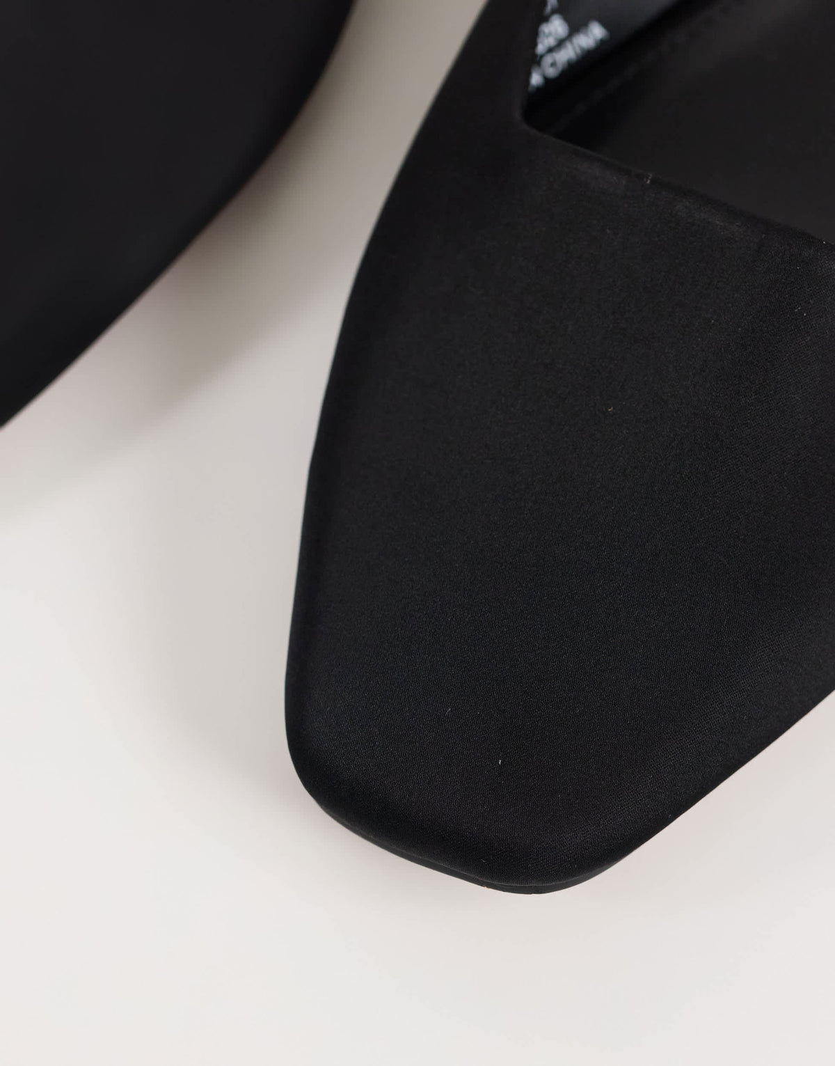 Topshop Dawson slip on mule in black satin