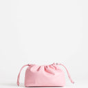 Topshop Celia medium ruched clutch bag in pink