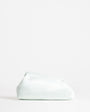 Topshop Anna medium angular clutch bag in sage satin