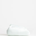 Topshop Anna medium angular clutch bag in sage satin