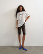 Topshop lace capri legging hosiery in black