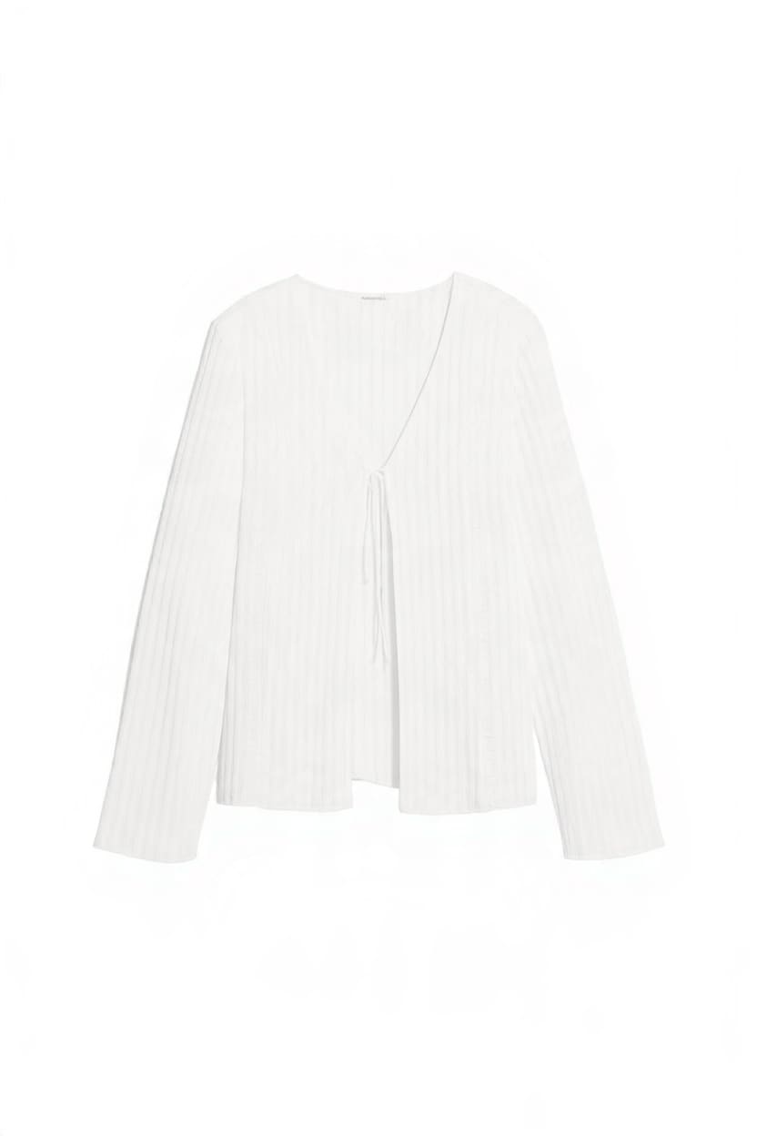 Topshop tie detail blouse in ecru