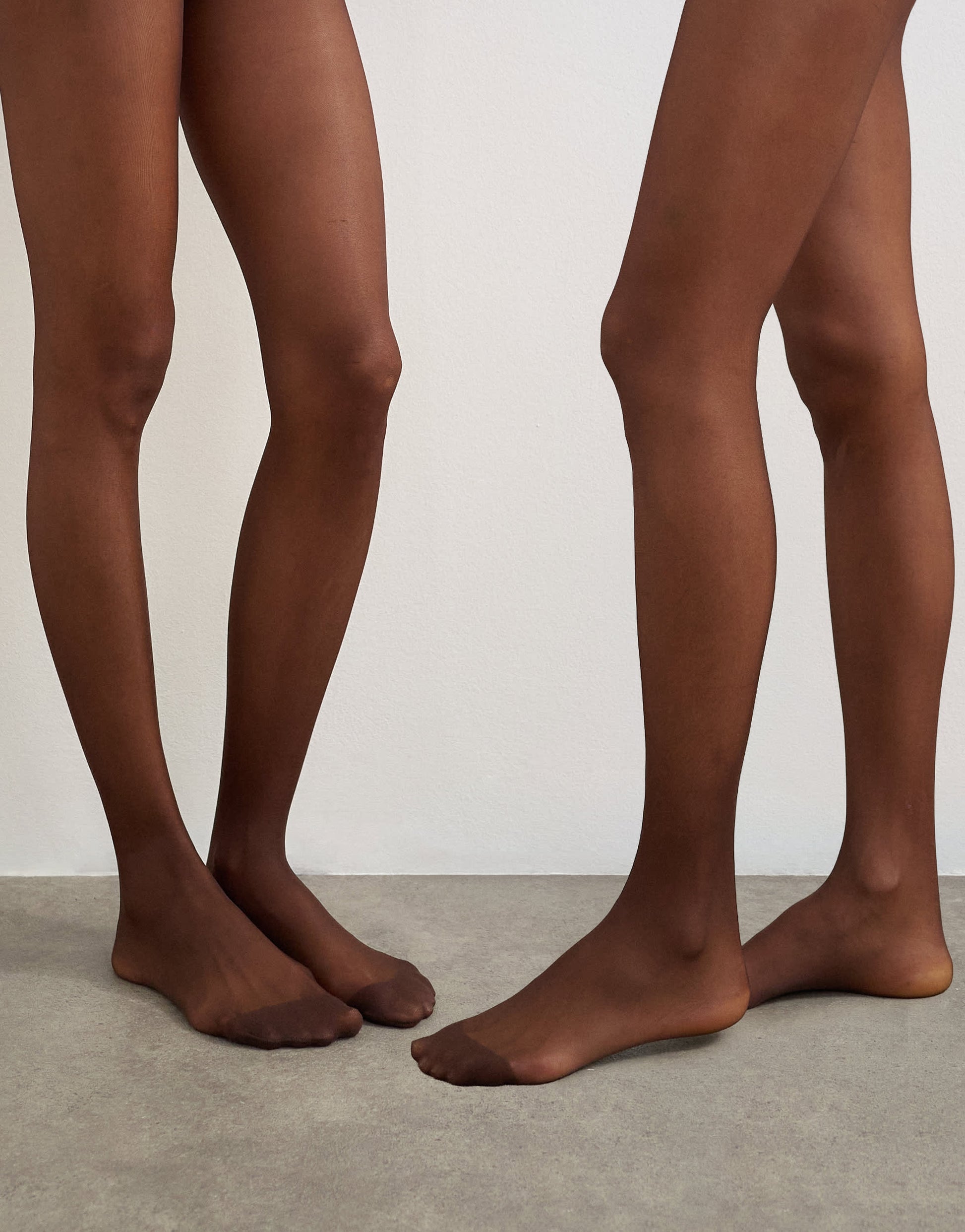 Topshop 2 pack 15 denier tights in chocolate