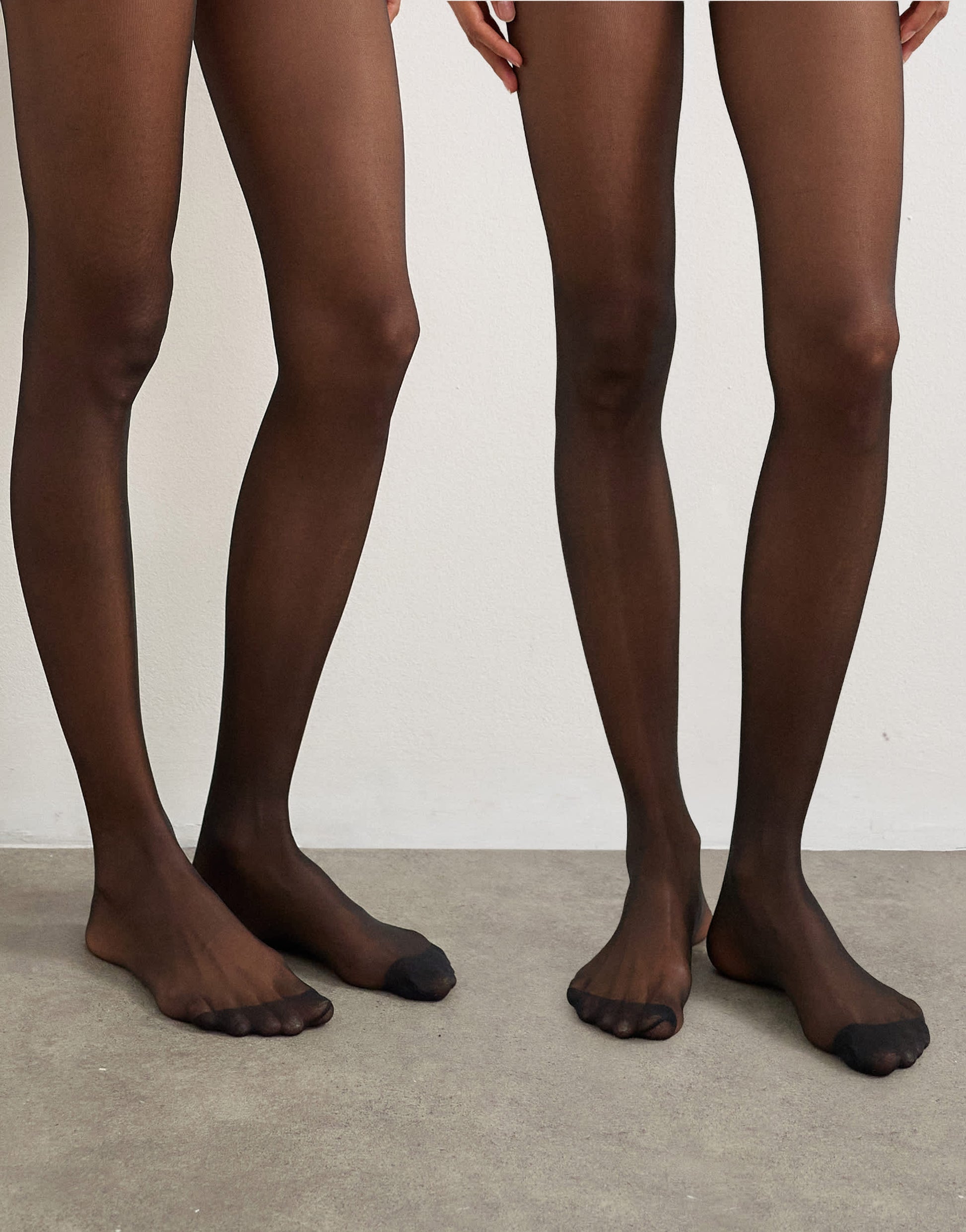 Topshop 2 pack 15 denier tights in black