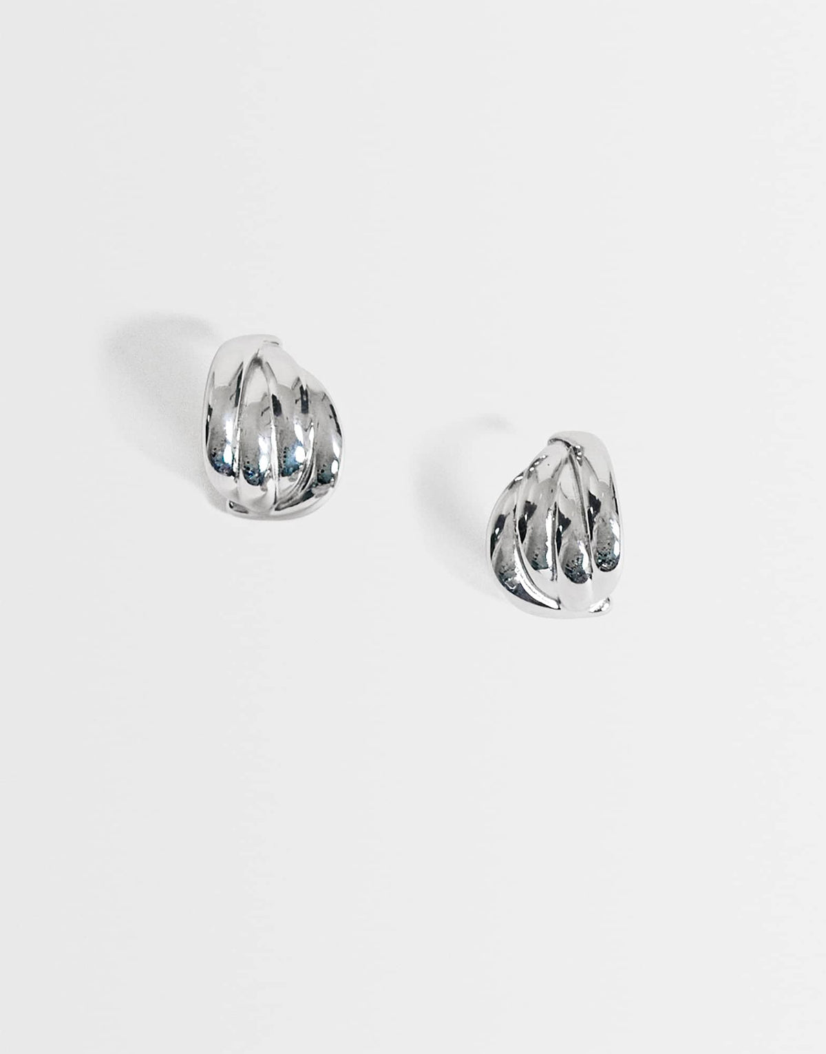 Topshop Emry waterproof stainless steel stud earring in silver