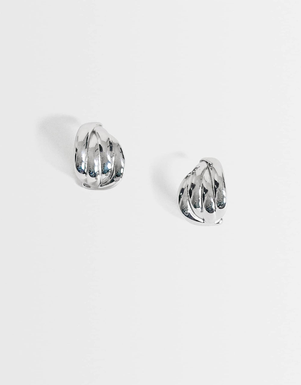 Topshop Emry waterproof stainless steel stud earring in silver