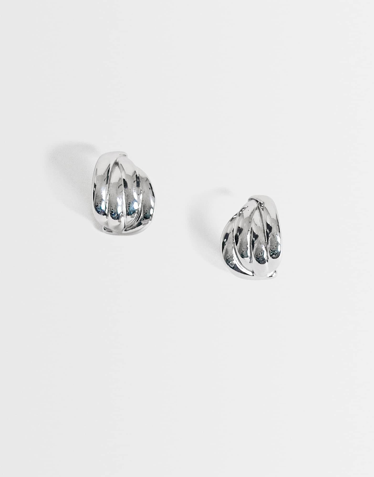 Topshop Emry waterproof stainless steel stud earring in silver