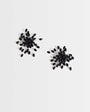 Topshop Echo statement hand-made stud earring in black