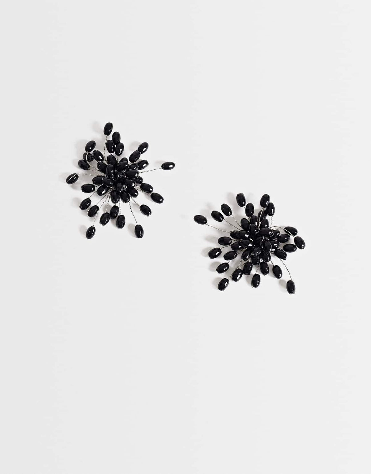 Topshop Echo statement hand-made stud earring in black