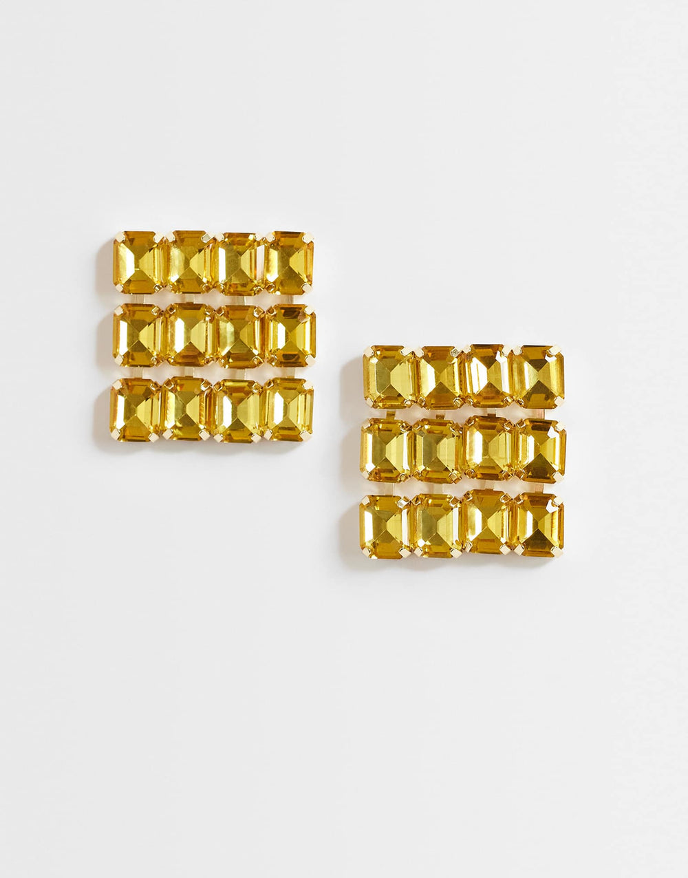 Boucles d’oreilles carrées Topshop Eddie, dorées