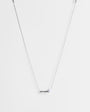 Topshop Olivio stainless steel necklace in silver with blue bead