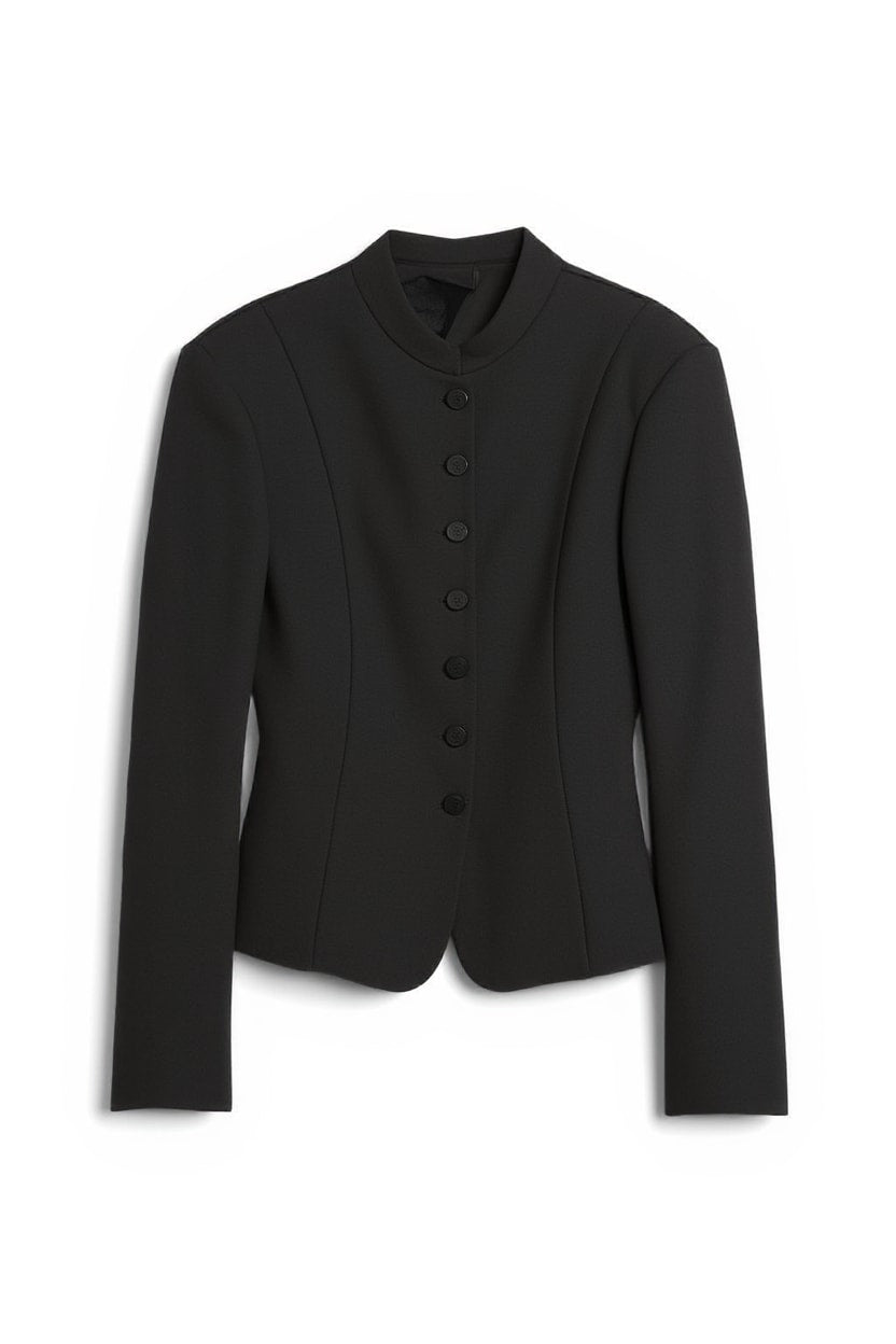 Topshop co ord drummer jacket in black