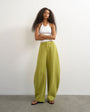 Topshop co ord barrel trousers in olive