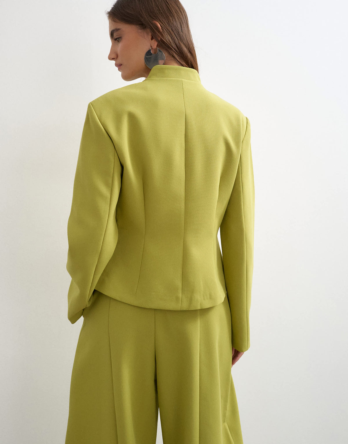 Topshop co ord drummer jacket in olive