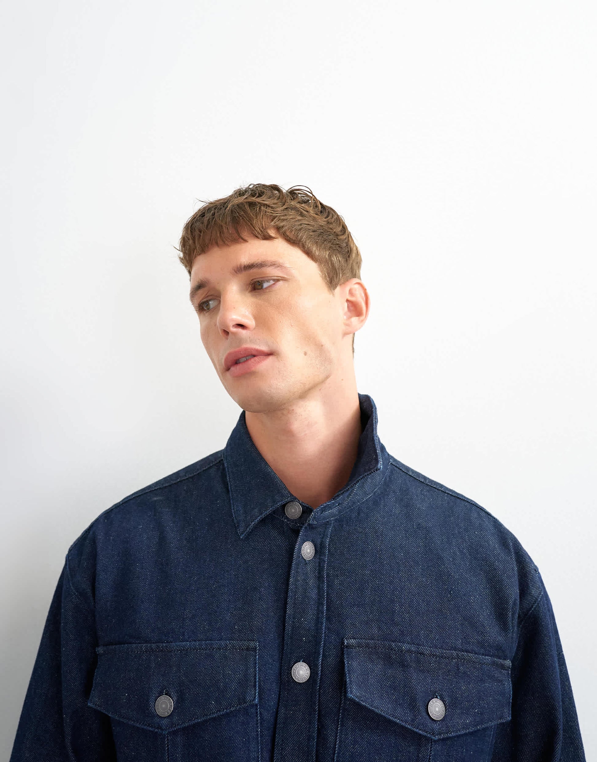 Topman relaxed fit denim overshirt in raw