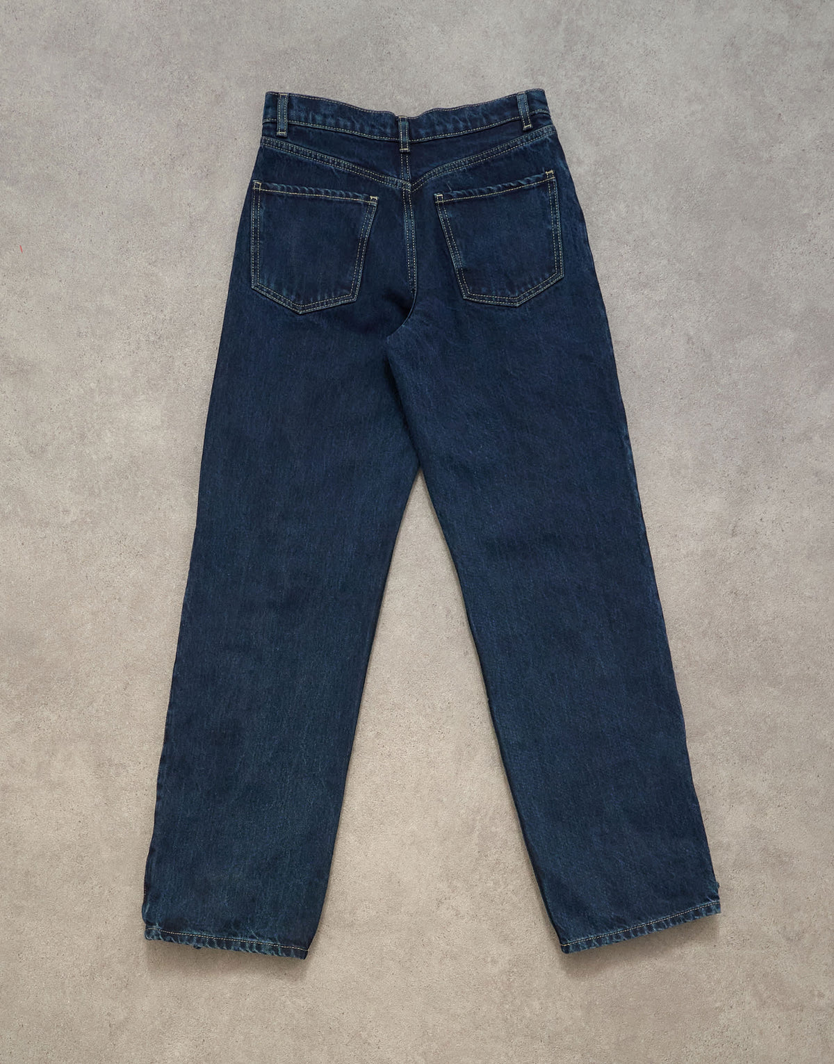 Topshop denim straight leg jean with extreme lace-up in deep blue
