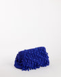 Topshop Garison small bead and embellished clutch in cobalt