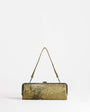 Topshop Poppy small rectangle clasp shoulder bag in khaki