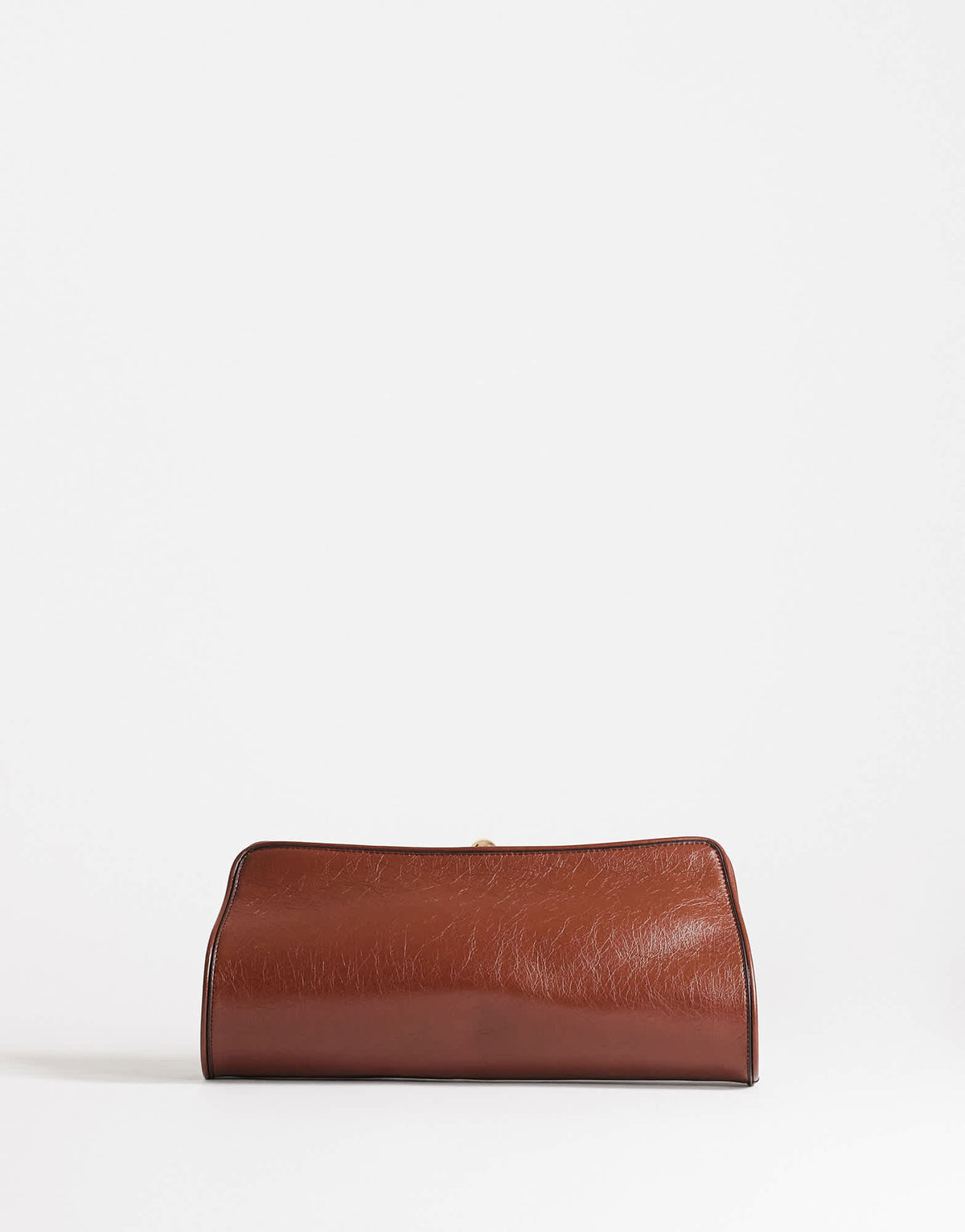 Topshop Alice medium clutch bag in tan