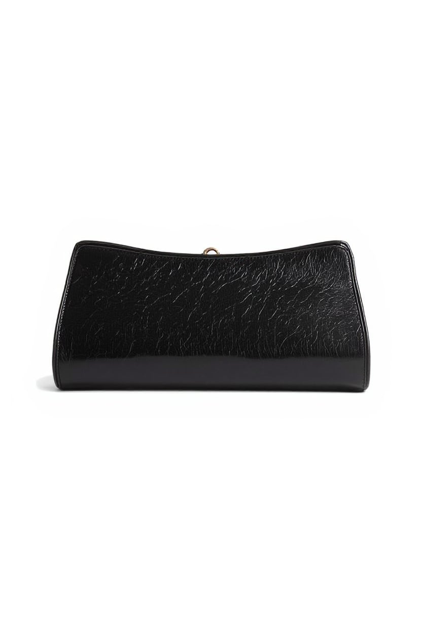 Topshop Alice medium clutch bag in black