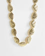 Topshop Naleigh swirl necklace in gold