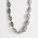 Topshop Naleigh swirl necklace in silver