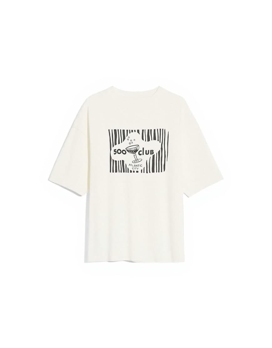 Topshop '500 Club' graphic t-shirt in ecru