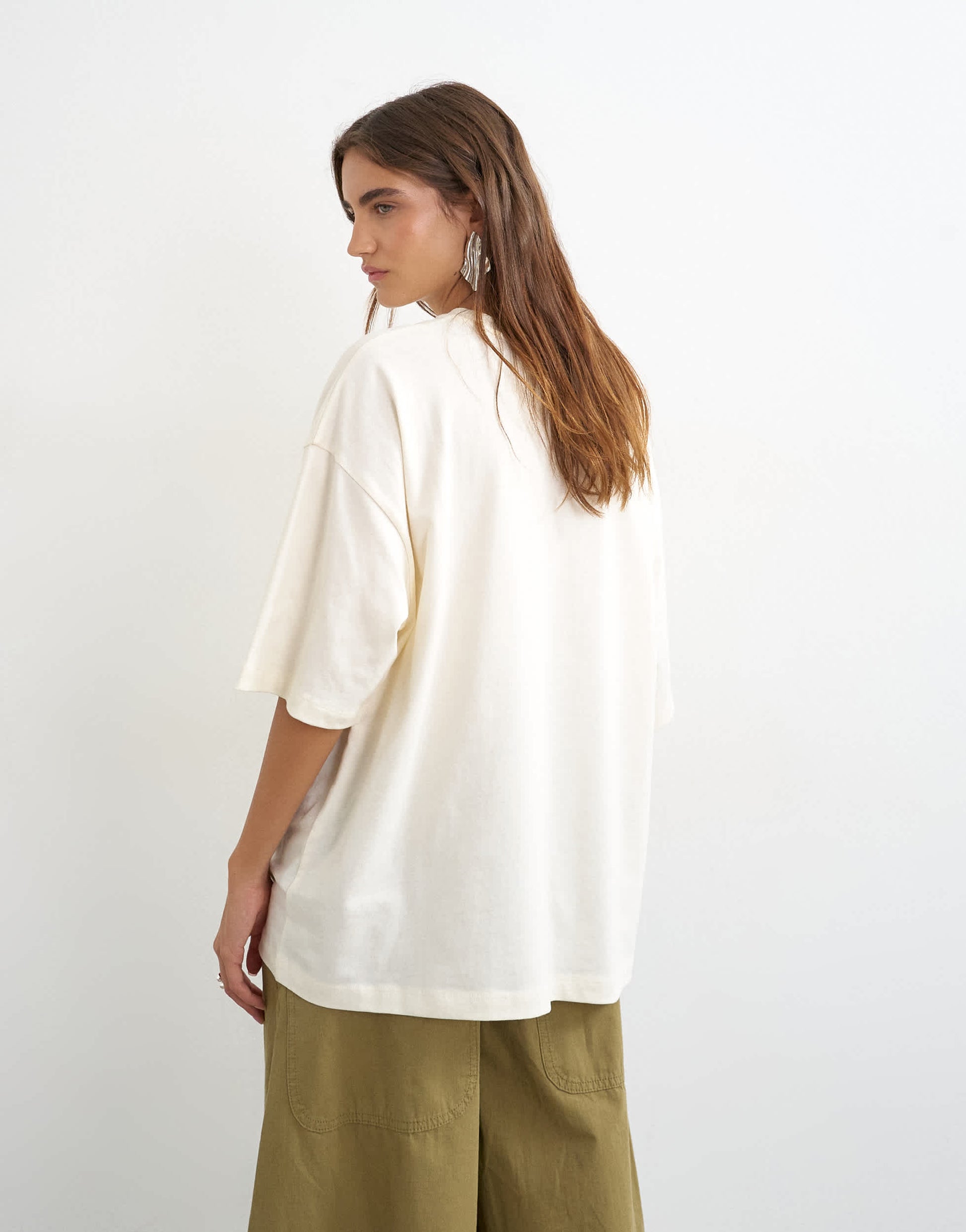 Topshop '500 Club' graphic t-shirt in ecru