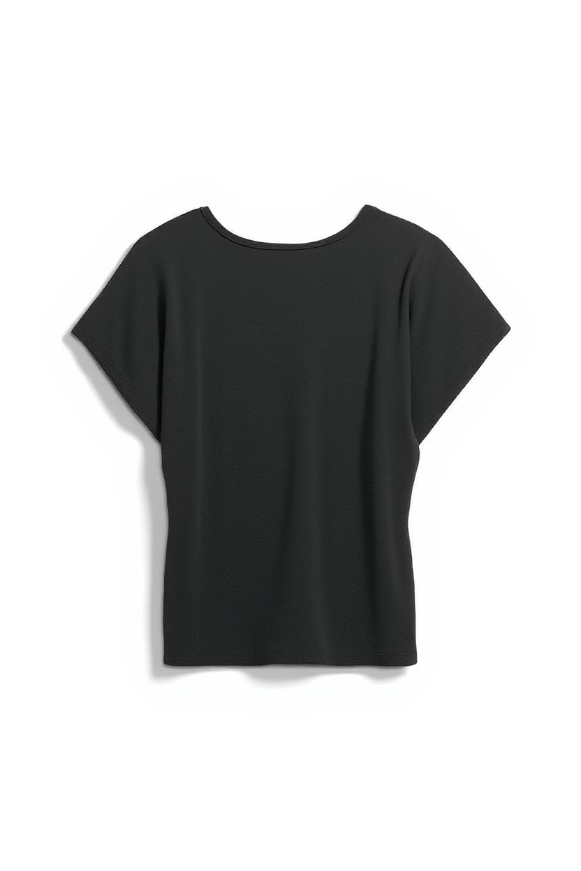 Topshop twist body tank in black