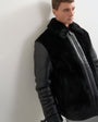 Topman faux shearling jacket in black
