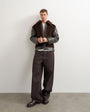 Topman faux shearling jacket in chocolate brown
