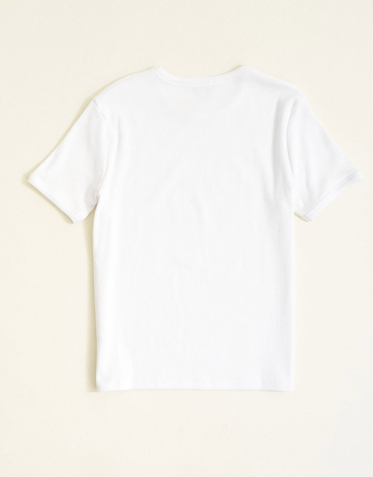 Topman slim fit rib t-shirt in white