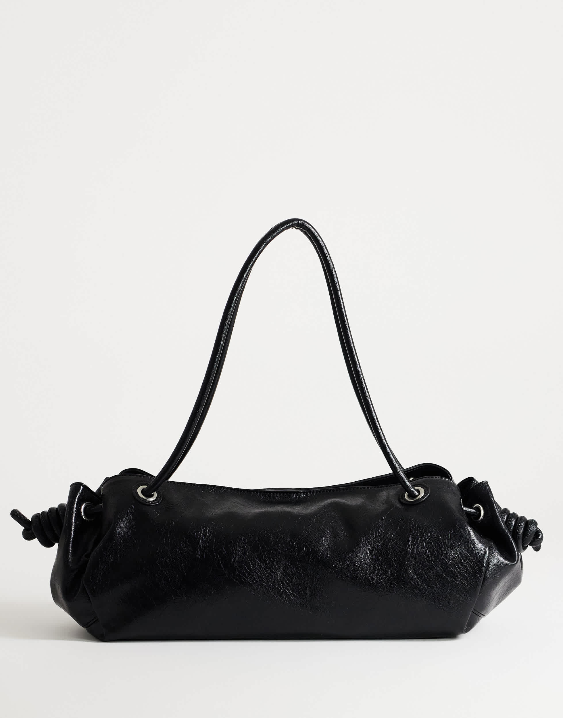 Topshop Maddie large shoulder bag in black