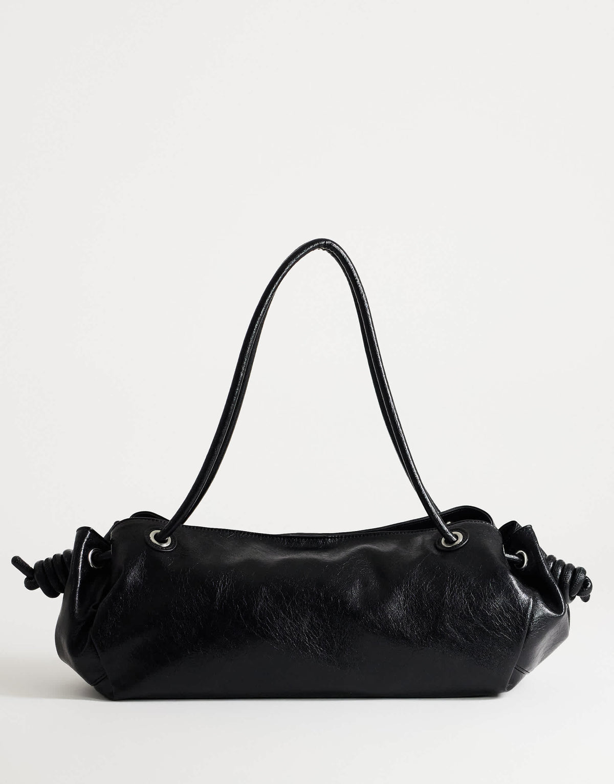 Topshop Maddie large shoulder bag in black