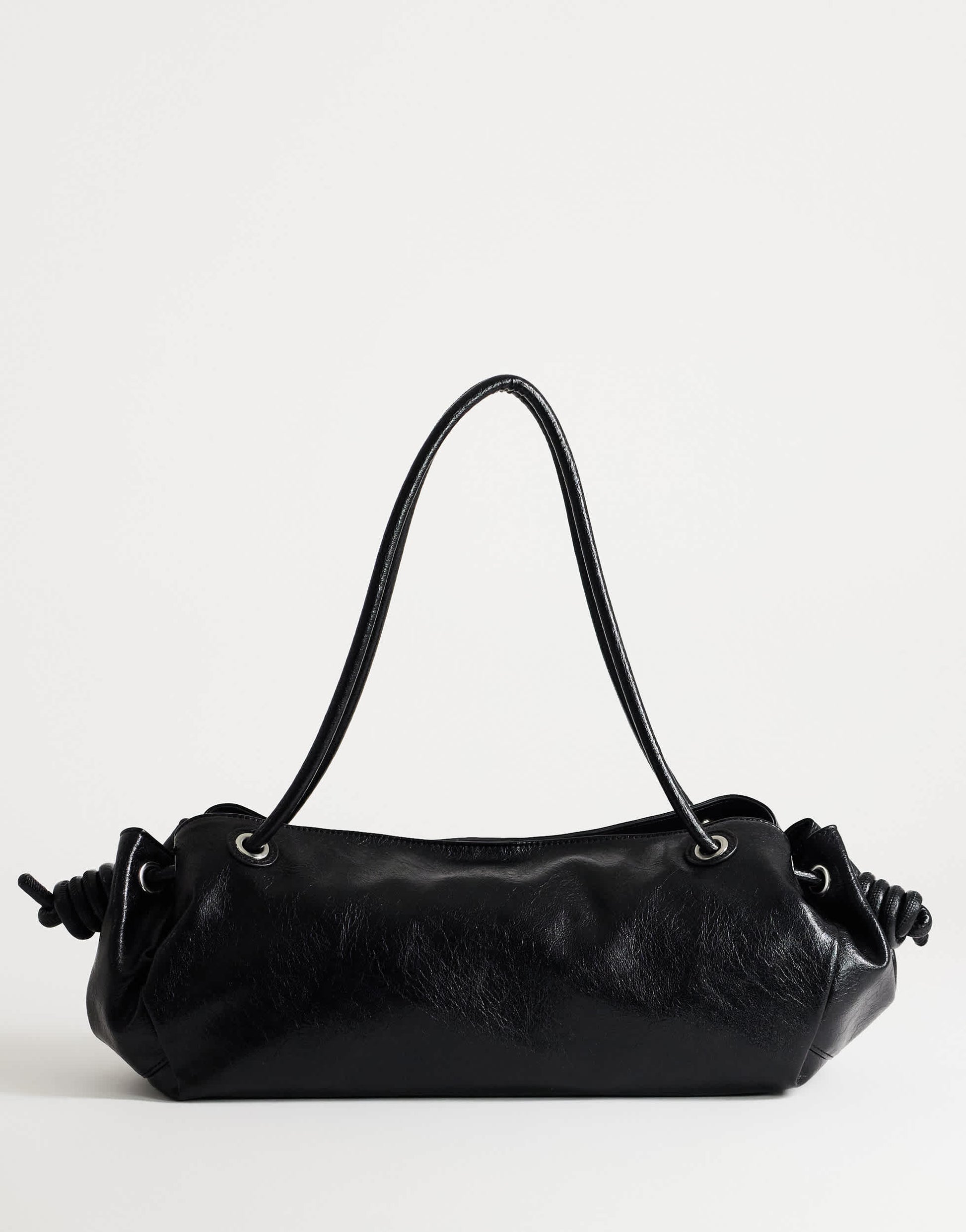 Topshop Maddie large shoulder bag in black