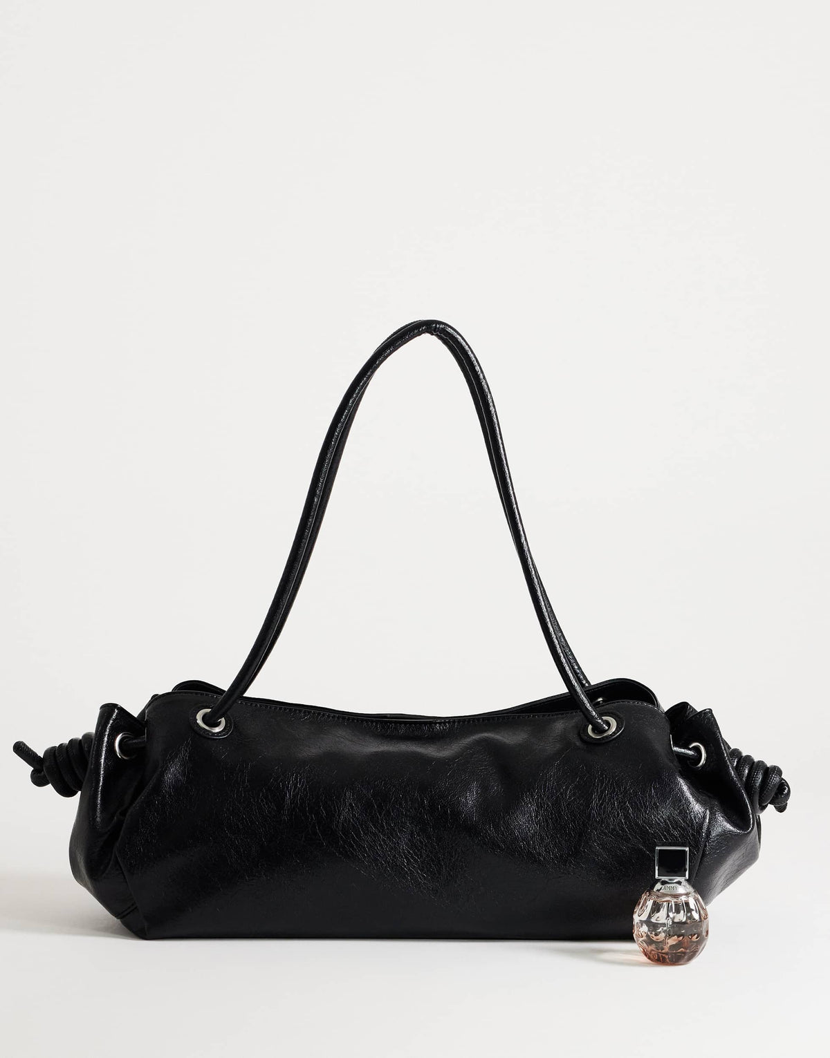 Topshop Maddie large shoulder bag in black