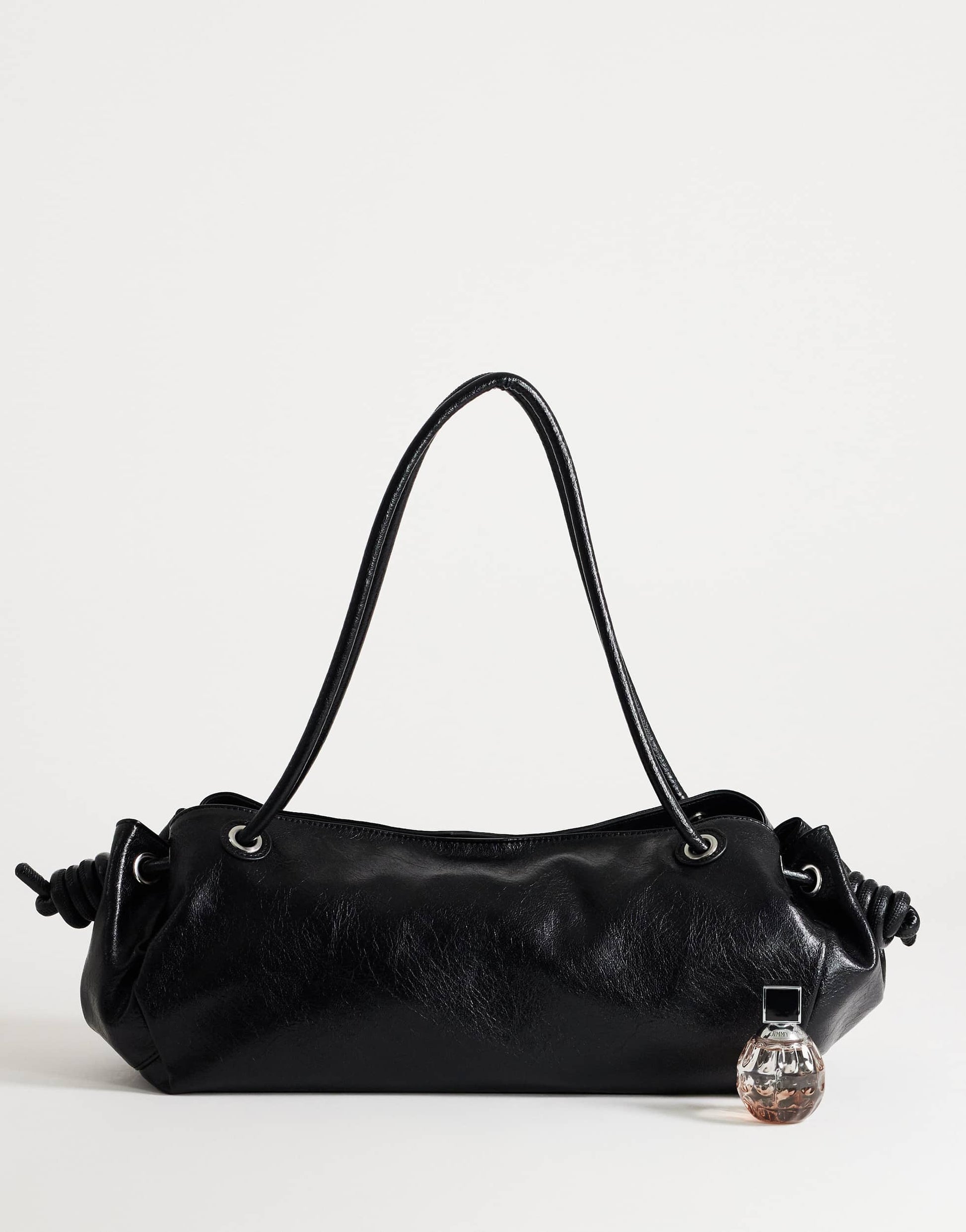 Topshop Maddie large shoulder bag in black