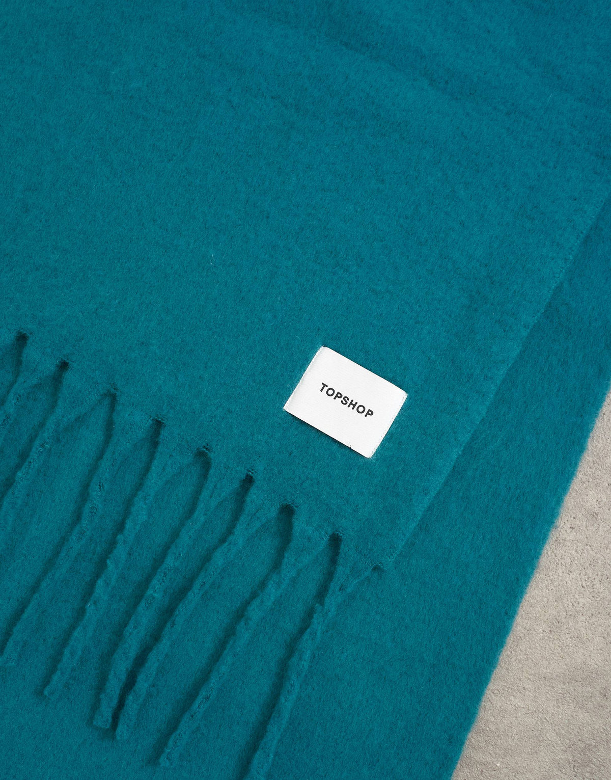 Topshop Sydney blanket scarf  in teal