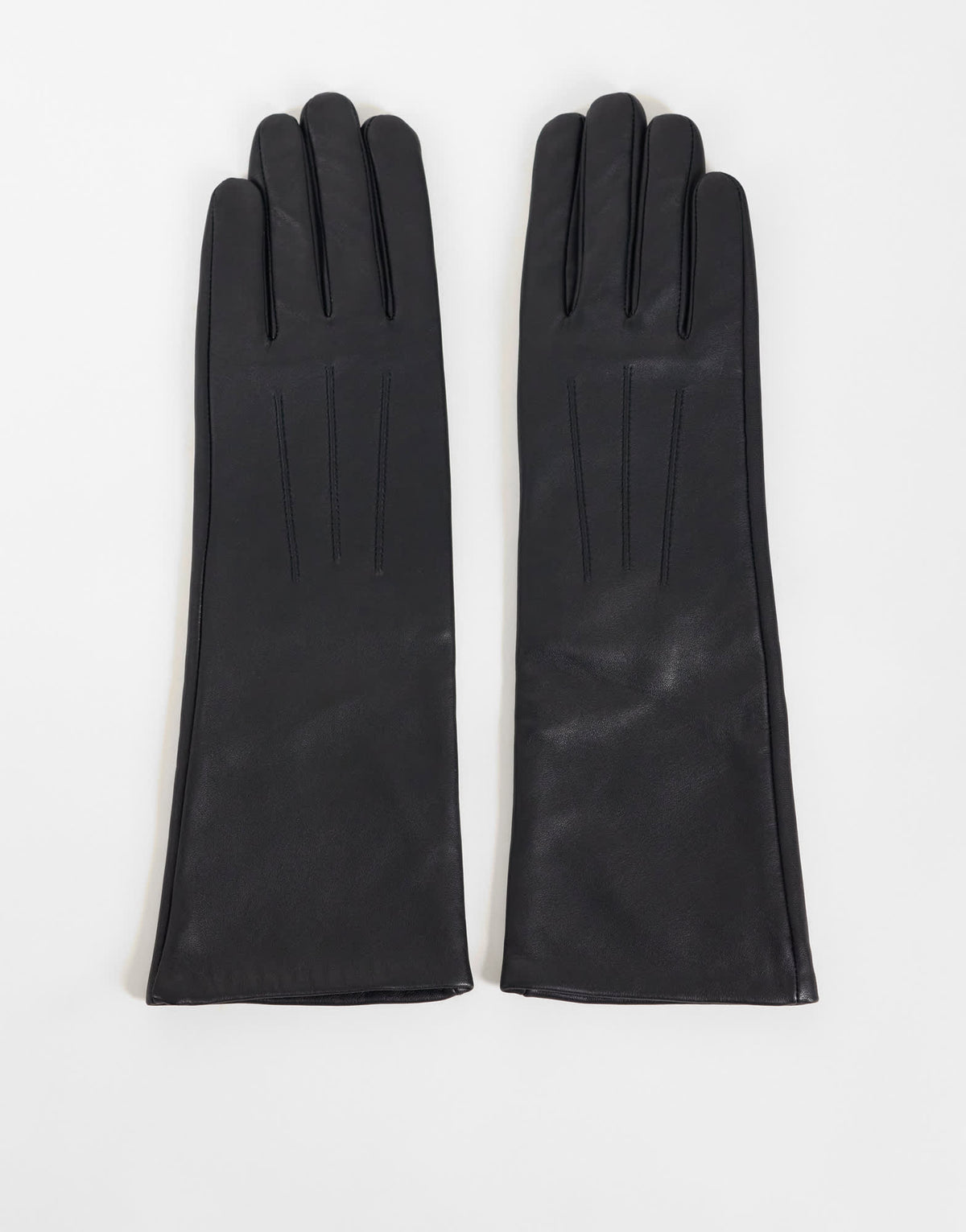 Topshop Gibson leather gloves in black