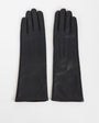 Topshop Gibson leather gloves in black