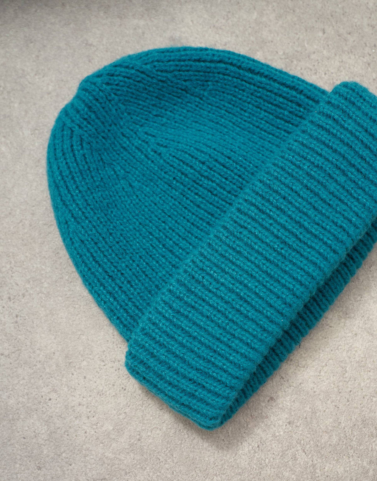 Topshop Henry ribbed beanie in teal