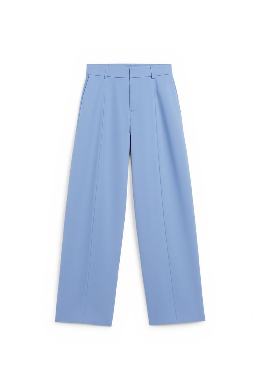 Topshop co ord barrel leg trouser in blue