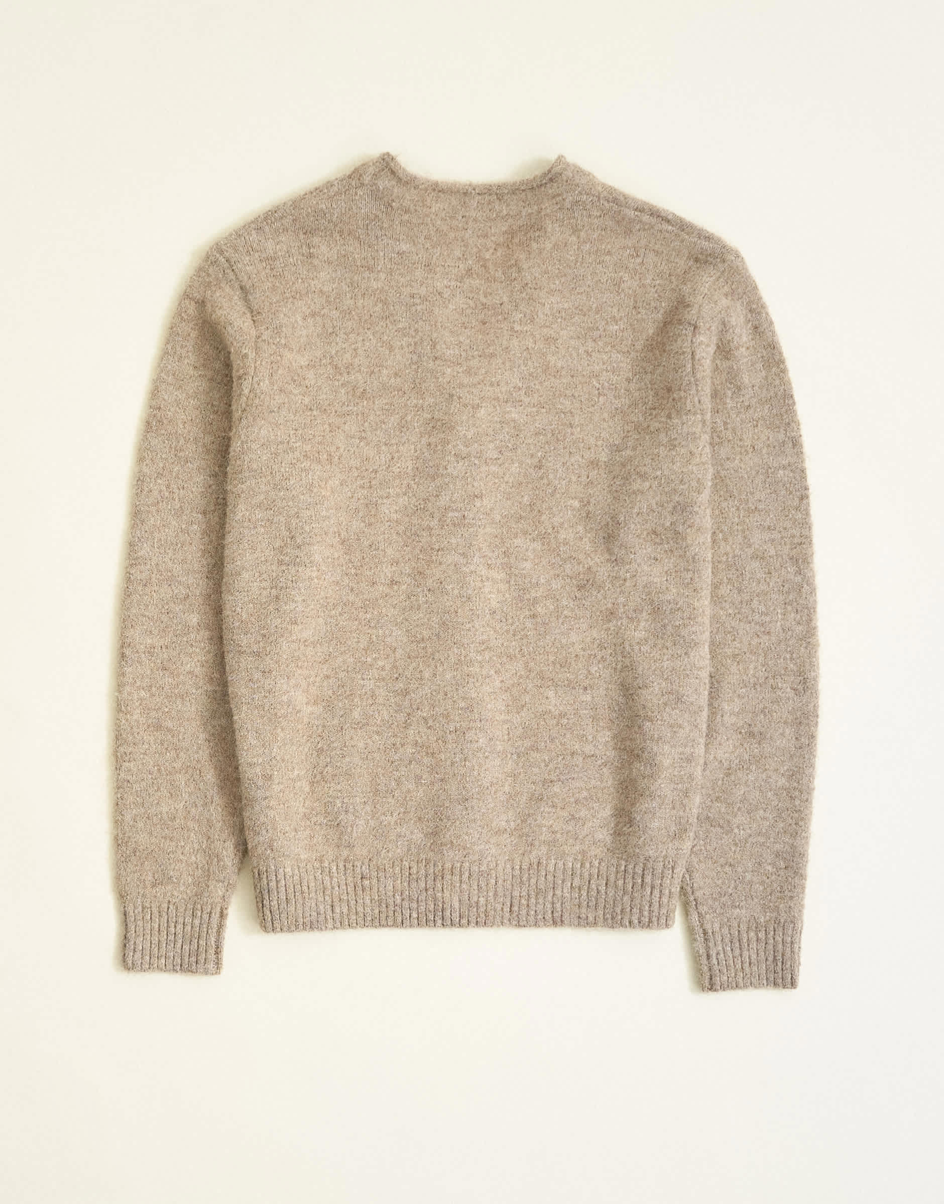 Topman classic fit brushed knitted cardigan in oatmeal