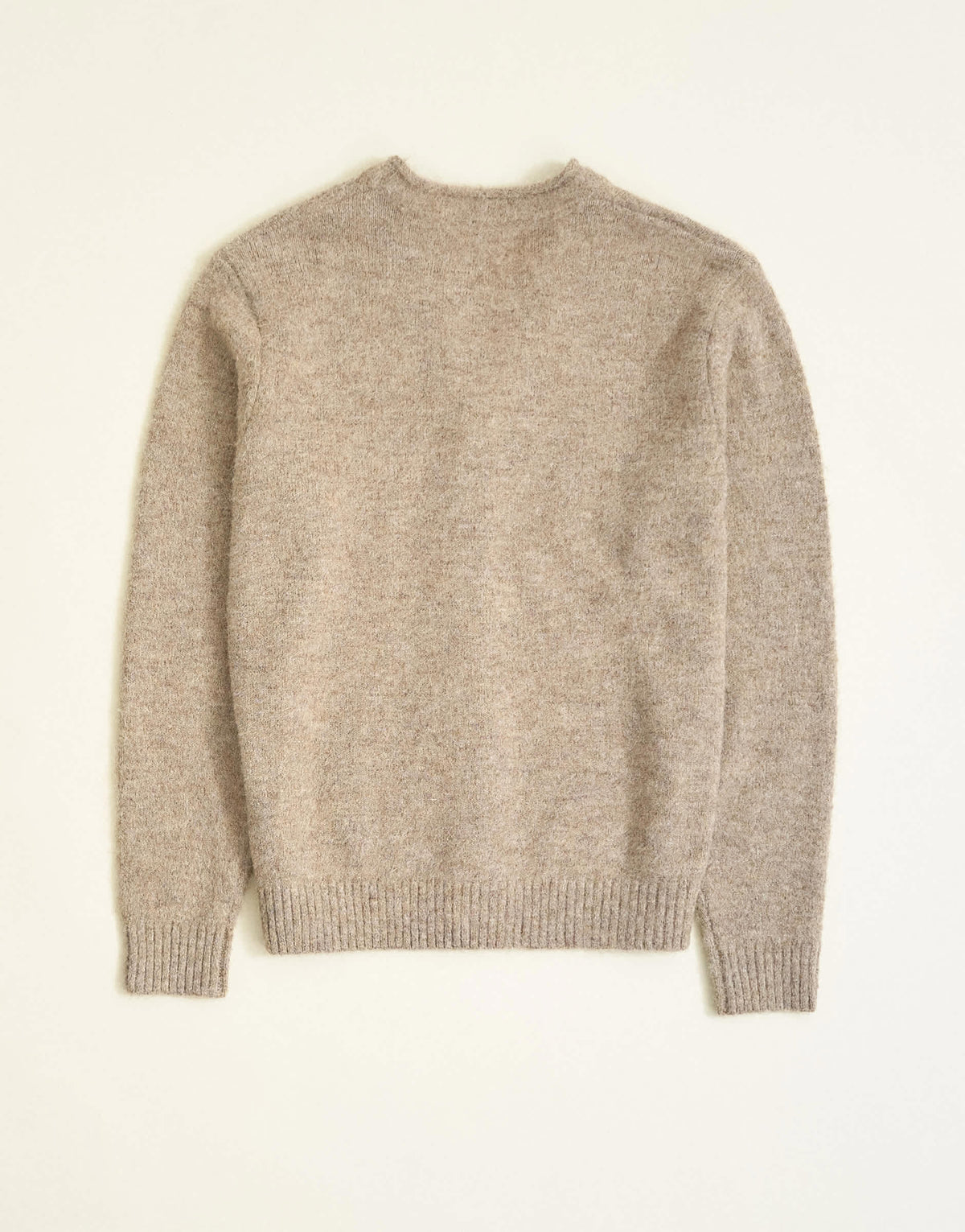 Topman classic fit brushed knitted cardigan in oatmeal