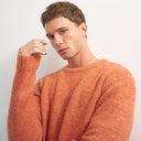 Topman relaxed fit crewneck knitted jumper in orange